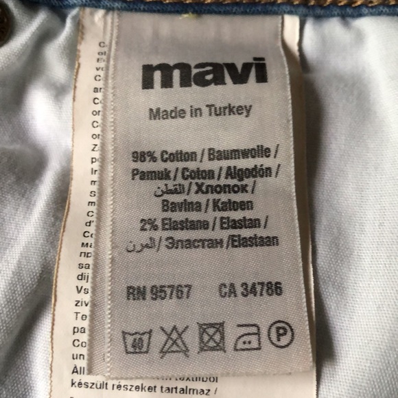 Mavi Jeans Denim Skirt with Elastane ~ Zip front ~ Small - Picture 9 of 9